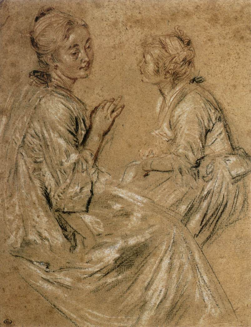 Deux femmes assises