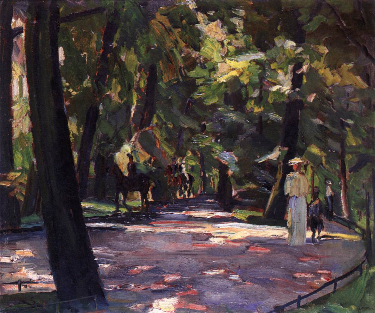 Promenade dans le jardin anglais de Munich