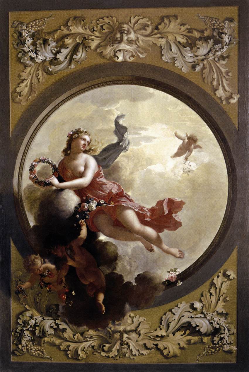 Flore entourée de putti semant des fleurs