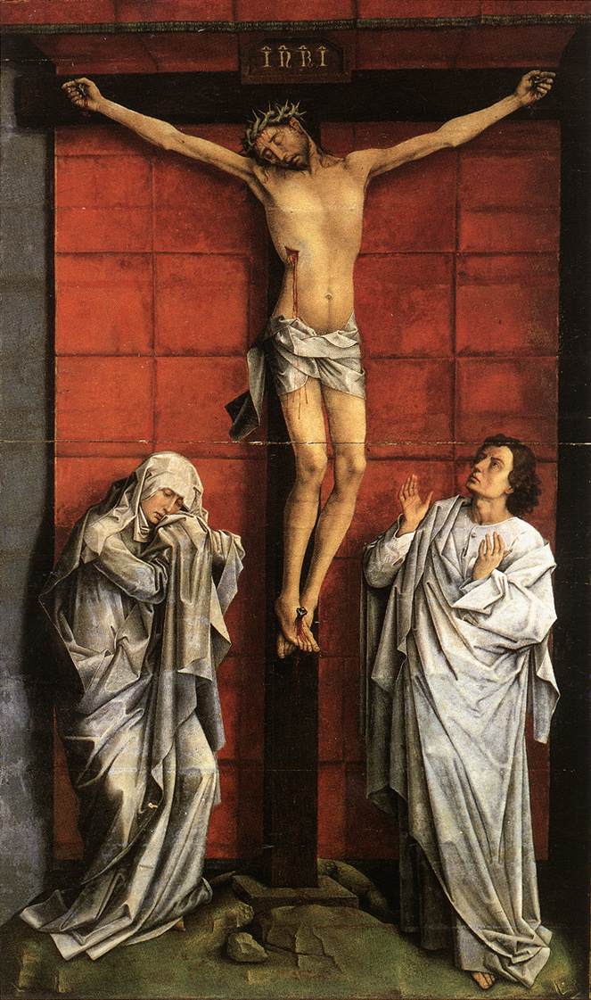 Christ en croix avec Marie et saint Jean