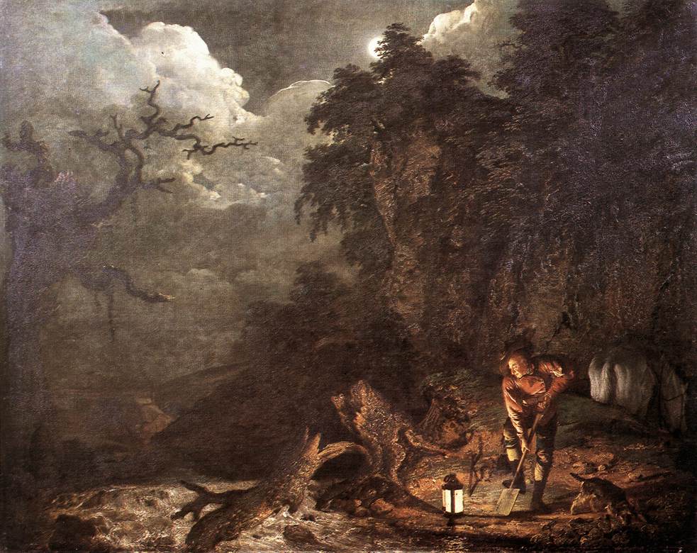 Boucheur de terriers sur la rive de la Derwent
