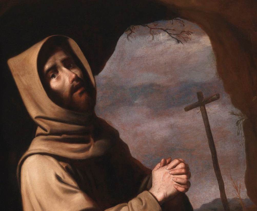 Saint François en prière (détail)