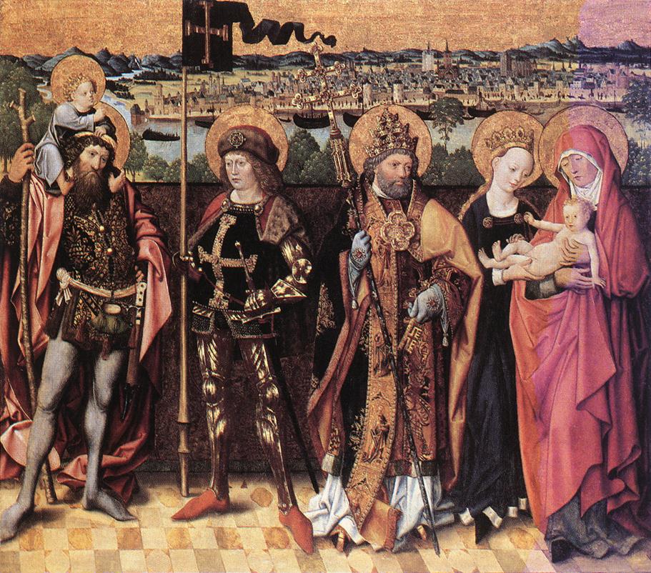 Sainte Anne, saint Christophe, saint Géréon et saint Pierre